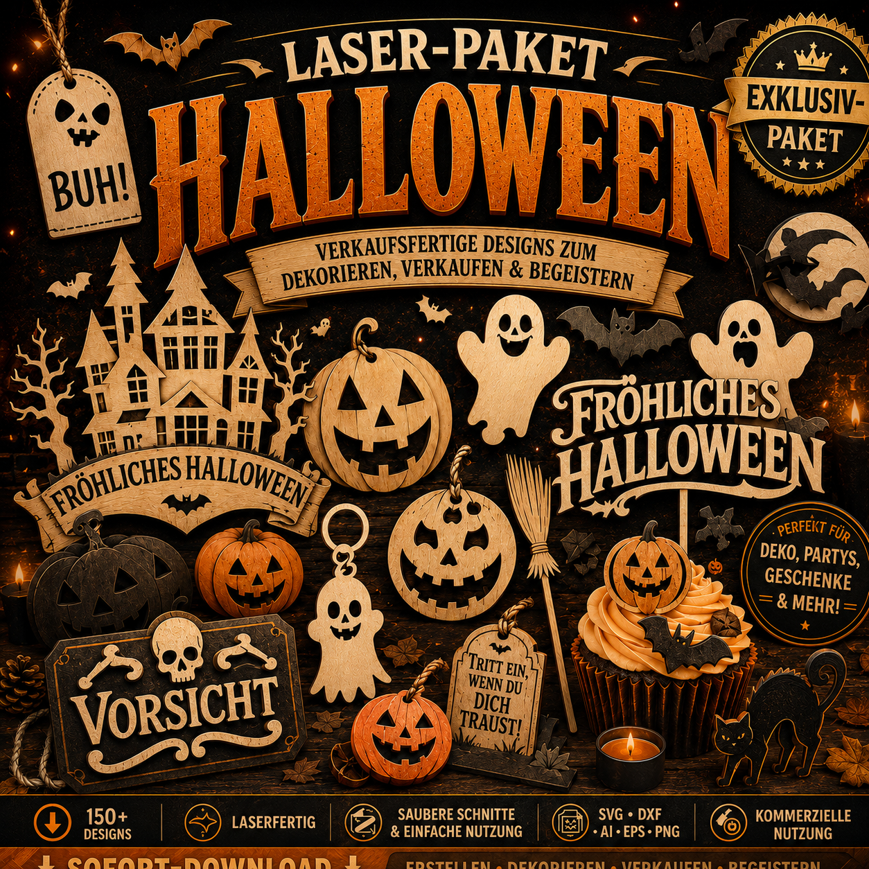 Halloween-Laserpaket
