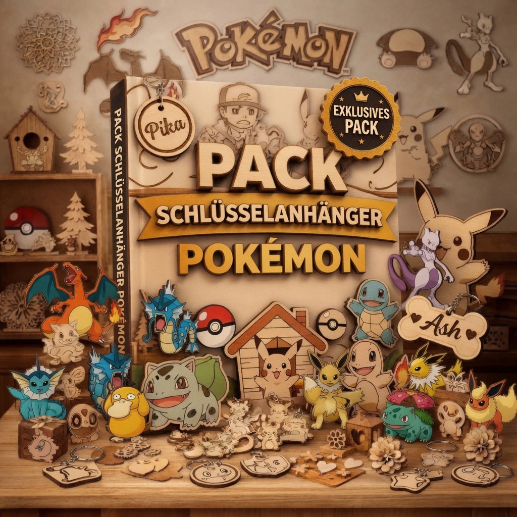 Pokémon-Schlüsselanhänger-Paket